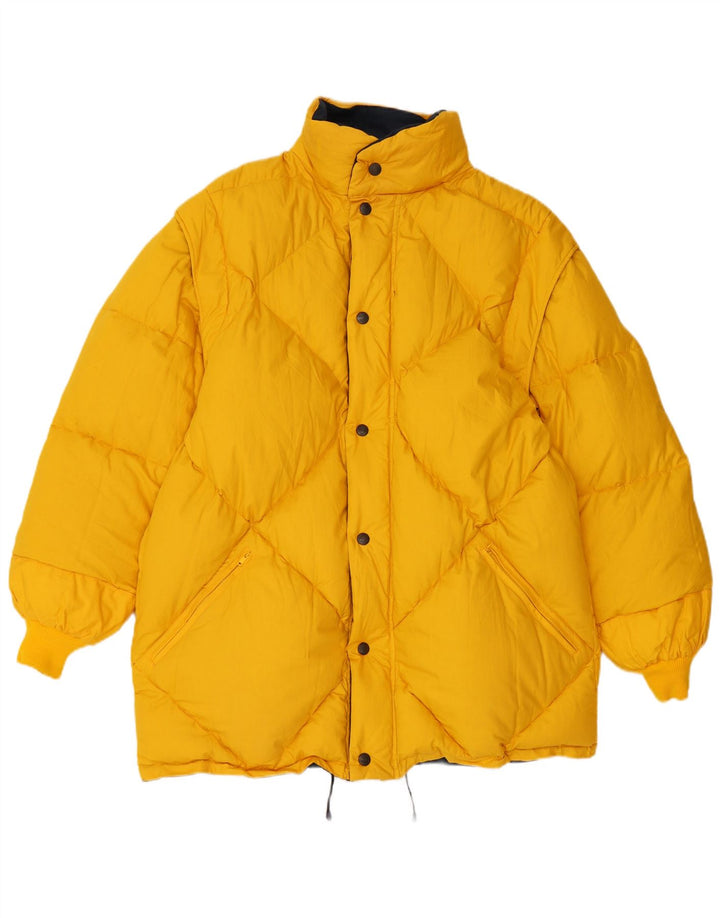 Dwustronna ocieplana kurtka męska DOLOMITE UK 42 XL, żółta bawełna