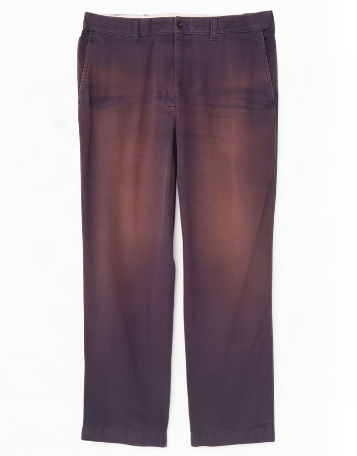 Męskie spodnie typu chino Regular Marks & Spencer W38 L29 Granatowa bawełna