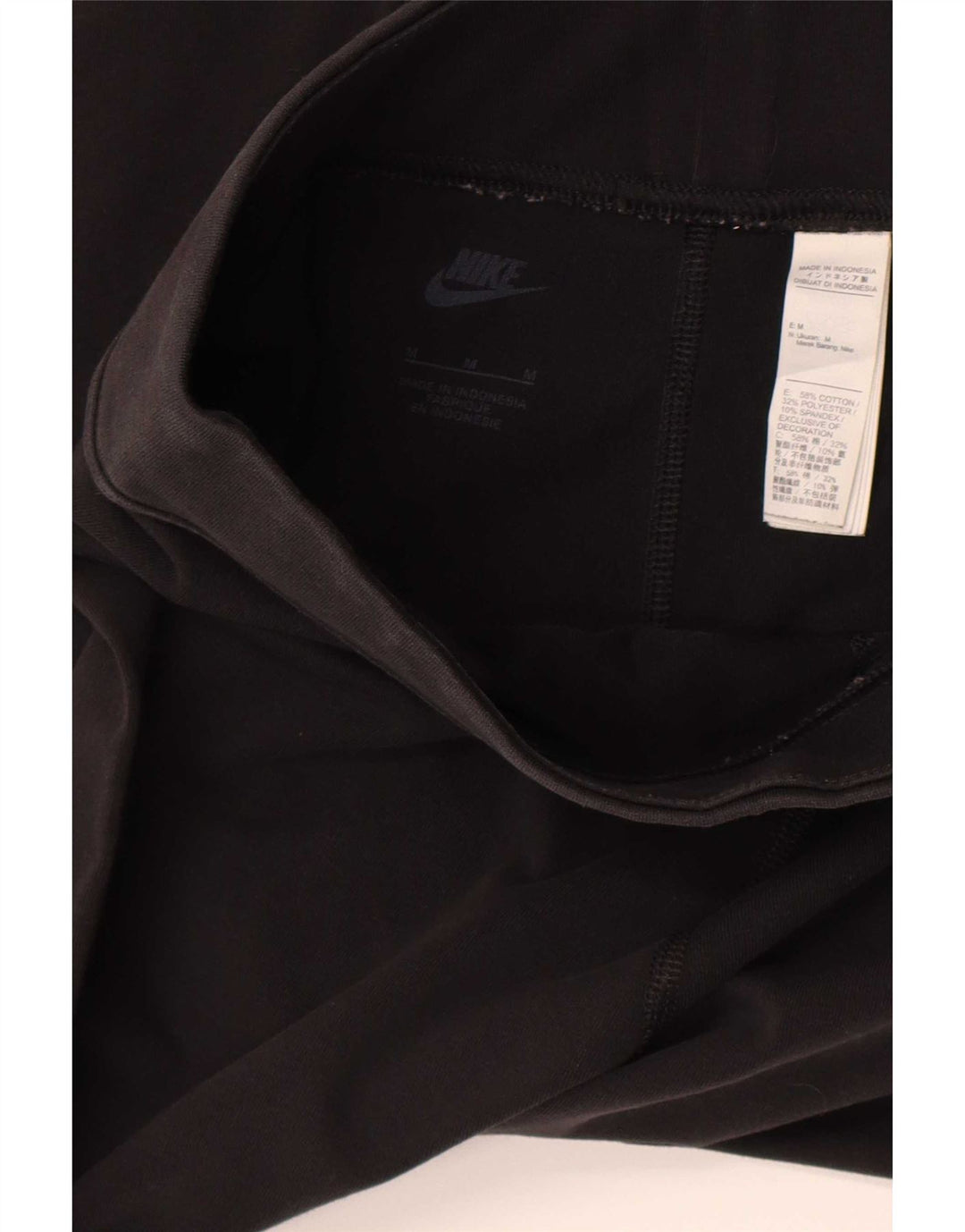 Damskie legginsy Nike Graphic UK 12, średnie czarne, bawełniane