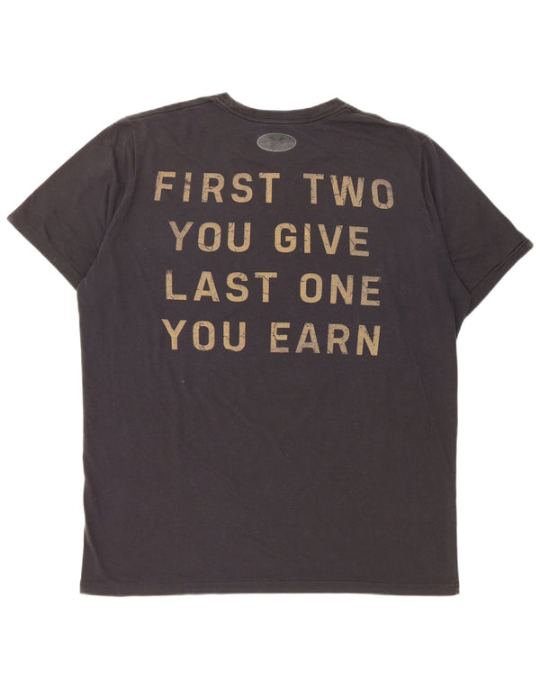 Męski t-shirt z grafiką Under Armour Heat Gear, średni czarny