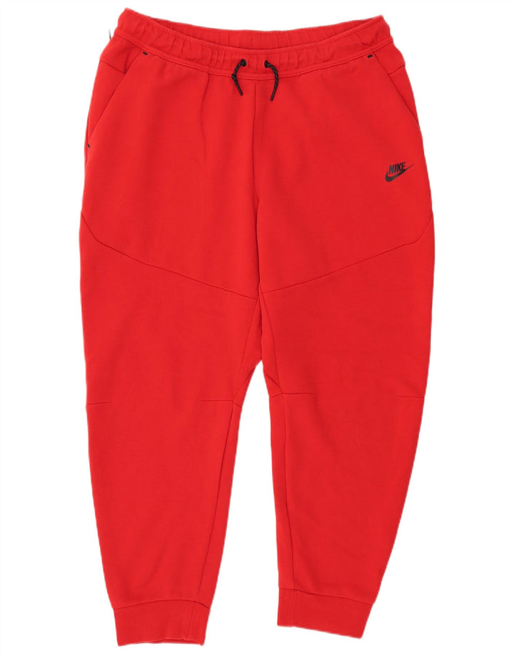 Męskie spodnie dresowe Nike, joggery, 2XL, czerwone, bawełniane