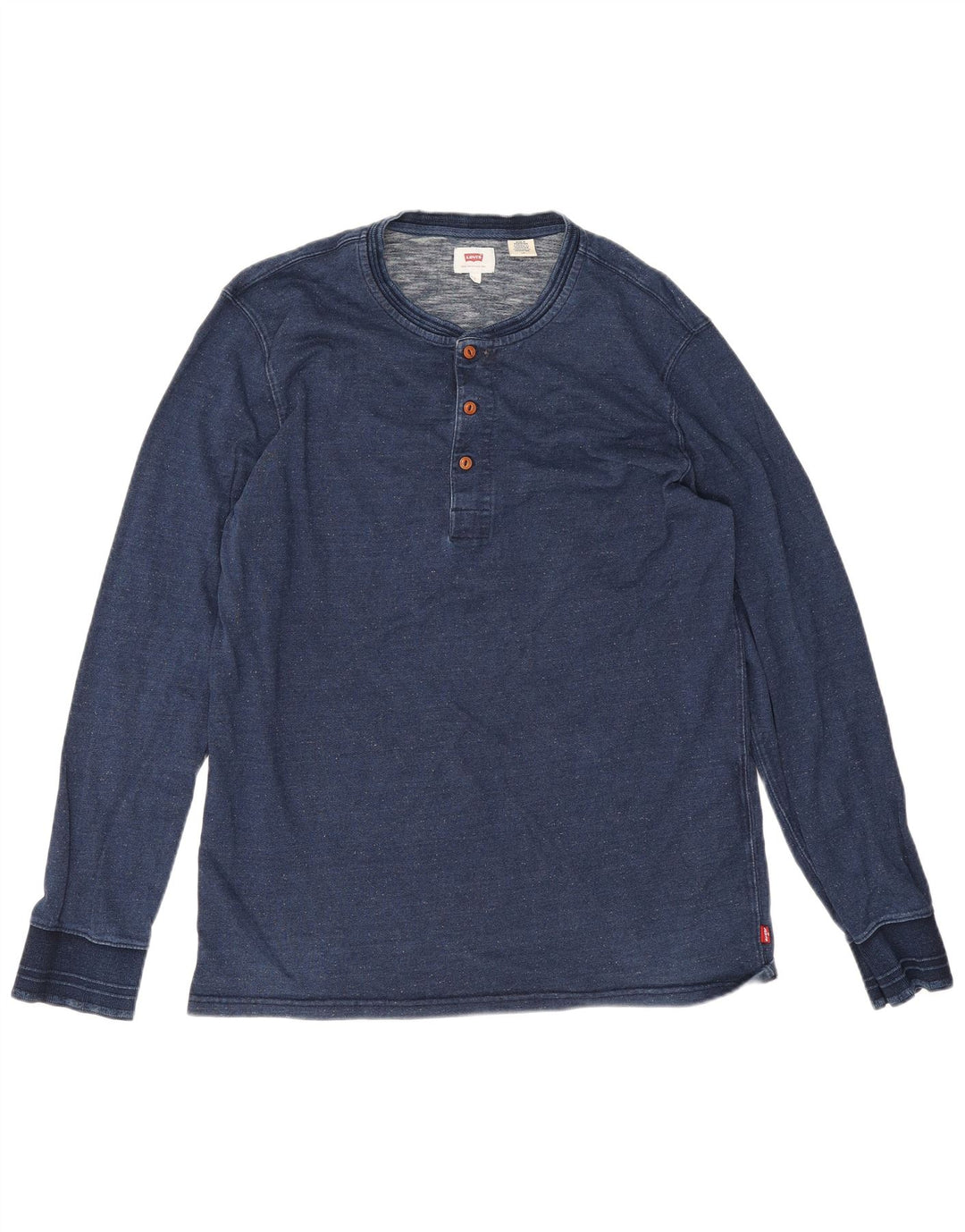 Męski top Levi's z długim rękawem, duży, granatowy, bawełniany