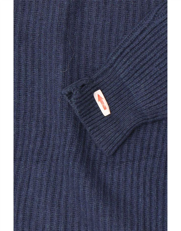 Sweter damski Massimo Dutti Crop Oversize Cardigan UK 10 Small Granatowy