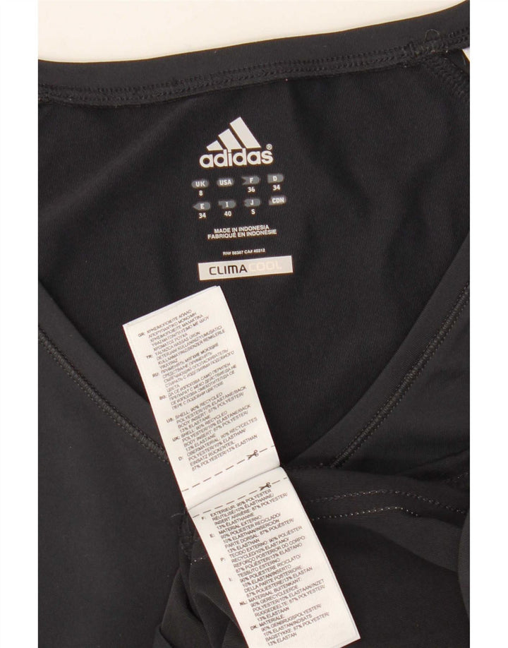 Damska koszulka Adidas Climacool Top UK 8, mały, szary poliester