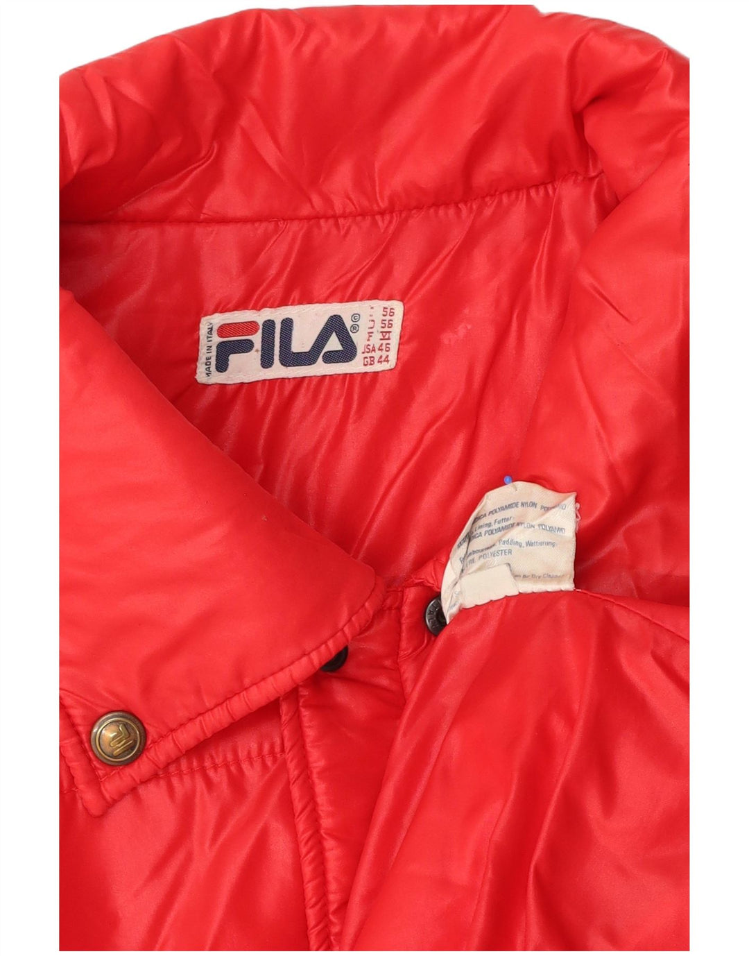 Męska kurtka wiatrówka Fila IT 56 XL, czerwony poliester