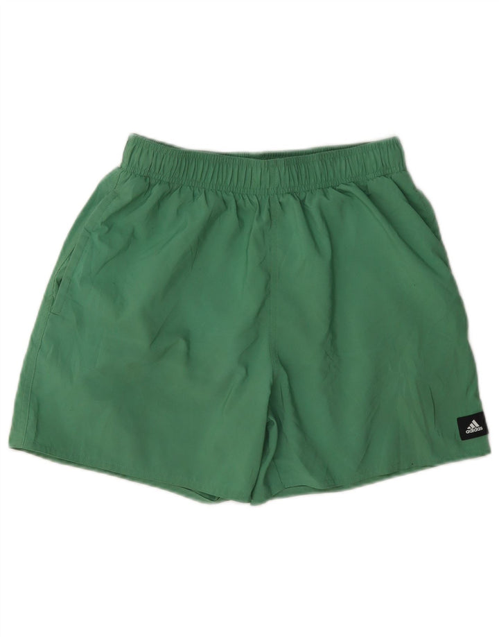 Męskie spodenki sportowe Adidas, małe, zielone, z poliestru