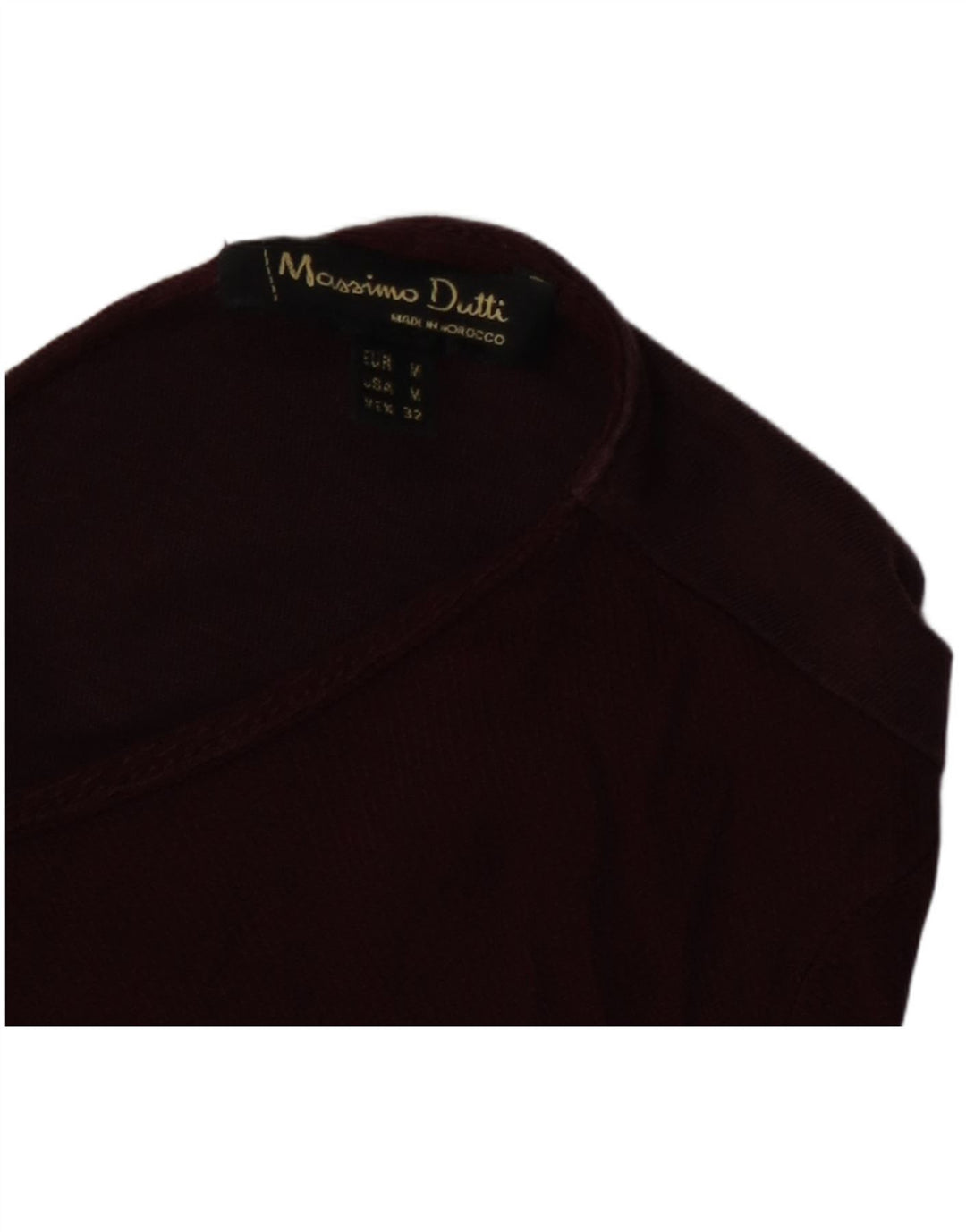 Damski top Massimo Dutti z długim rękawem UK 12, średni burgund