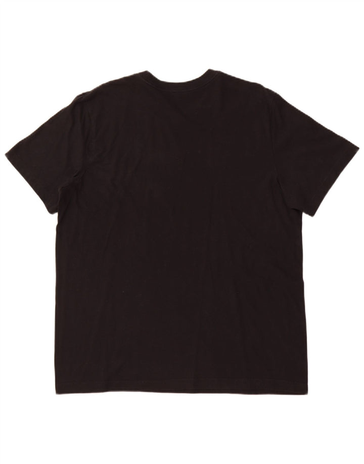Męski T-shirt z grafiką NIKE, duży, czarny