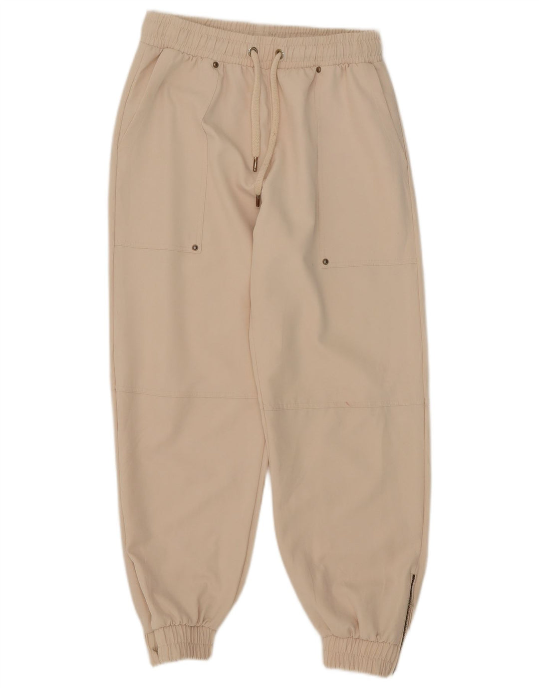Damskie spodnie dresowe Zara Joggers UK 12 Medium Off White
