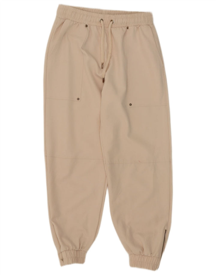 Damskie spodnie dresowe Zara Joggers UK 12 Medium Off White