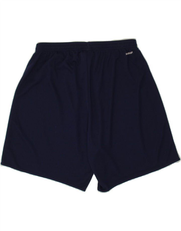 ADIDAS Mens Aeroready Sport Shorts Large  Navy Blue Polyester Vintage Adidas and Second-Hand Adidas from Messina Hembry 