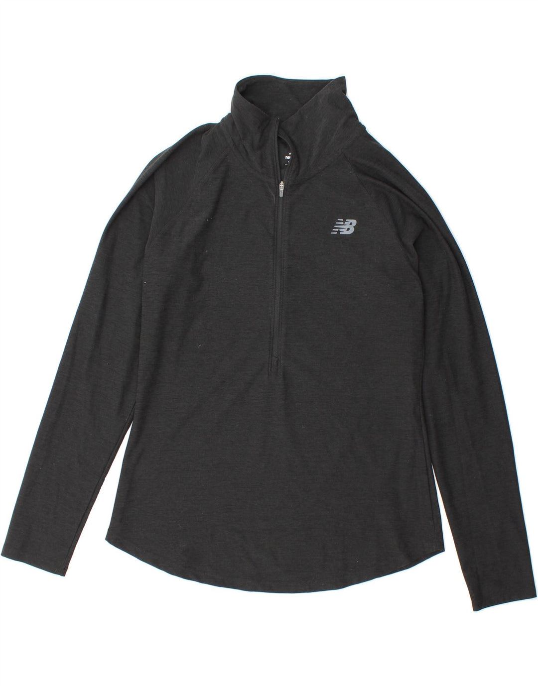 NEW BALANCE Womens Zip Neck Pullover Tracksuit Top UK 14 Medium Grey Vintage New Balance and Second-Hand New Balance from Messina Hembry 