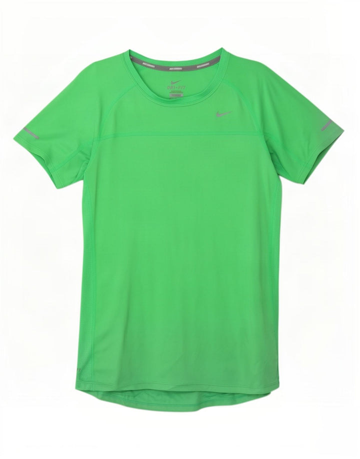 Damska koszulka Nike Dri Fit Top UK 12, średni zielony poliester