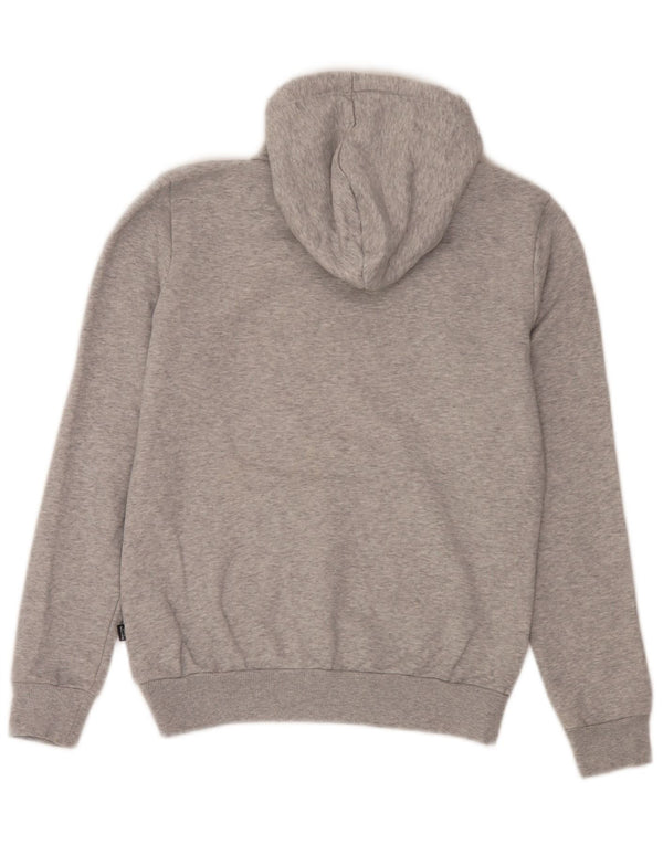 Męski sweter z kapturem Puma z grafiką, mały, szary, bawełniany