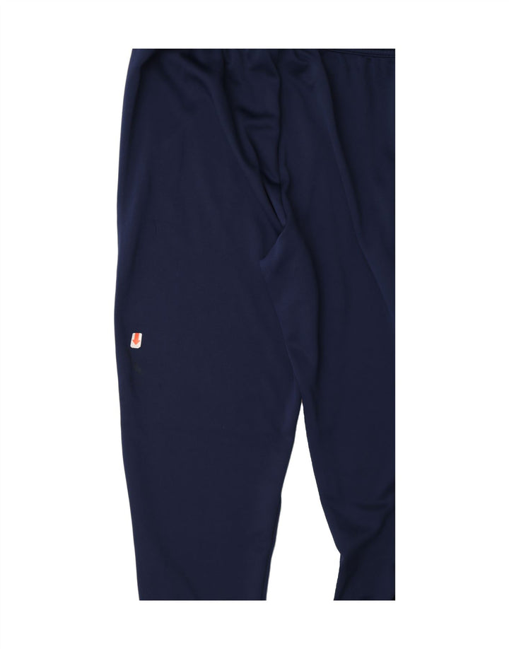 ADIDAS Womens Tracksuit Trousers UK 14 Large Navy Blue Polyester Vintage Adidas and Second-Hand Adidas from Messina Hembry 