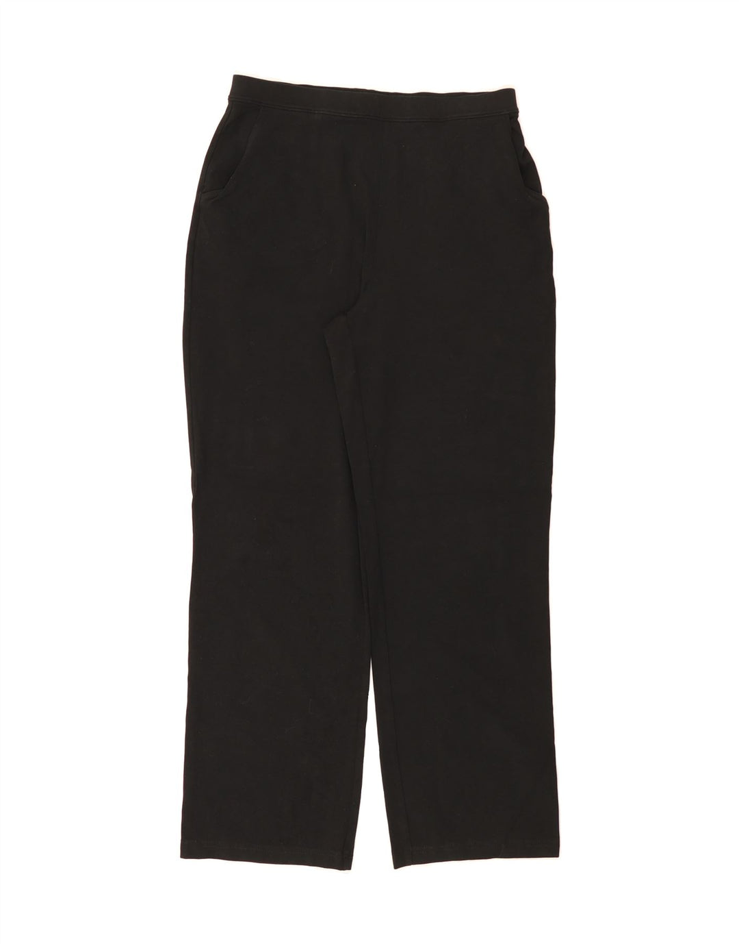 L.L.BEAN Womens Tracksuit Trousers UK 14 Medium  Black Cotton Vintage L.L.Bean and Second-Hand L.L.Bean from Messina Hembry 