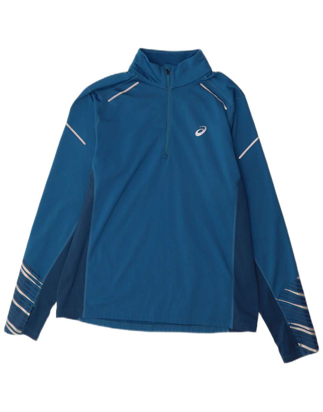 Męski sweter dresowy Asics, duży, niebieski, poliestrowy, sportowy