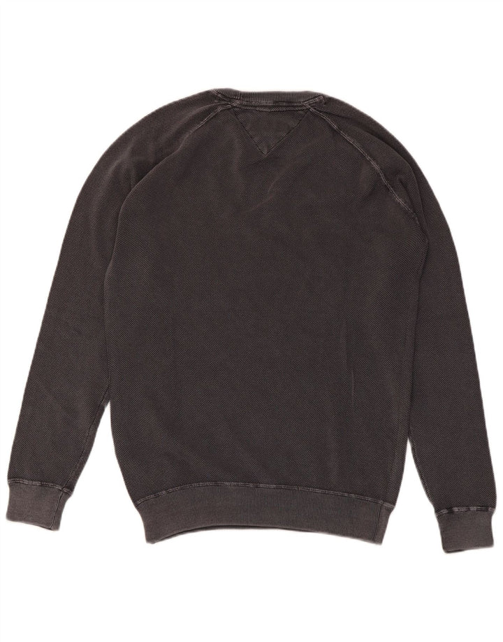 Męski sweter TOMMY HILFIGER, mały, szary, bawełniany