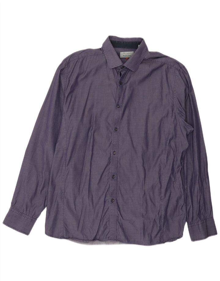 Koszula męska TED BAKER, rozmiar 17 XL, fioletowa, bawełniana
