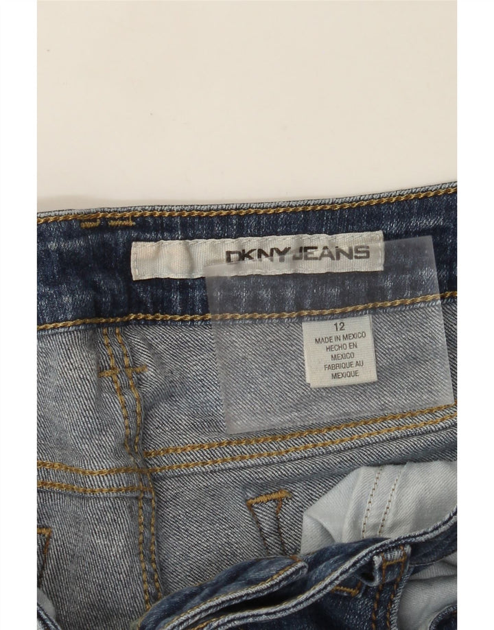 Damskie spodenki jeansowe DKNY US 12, duże, W32, niebieska bawełna