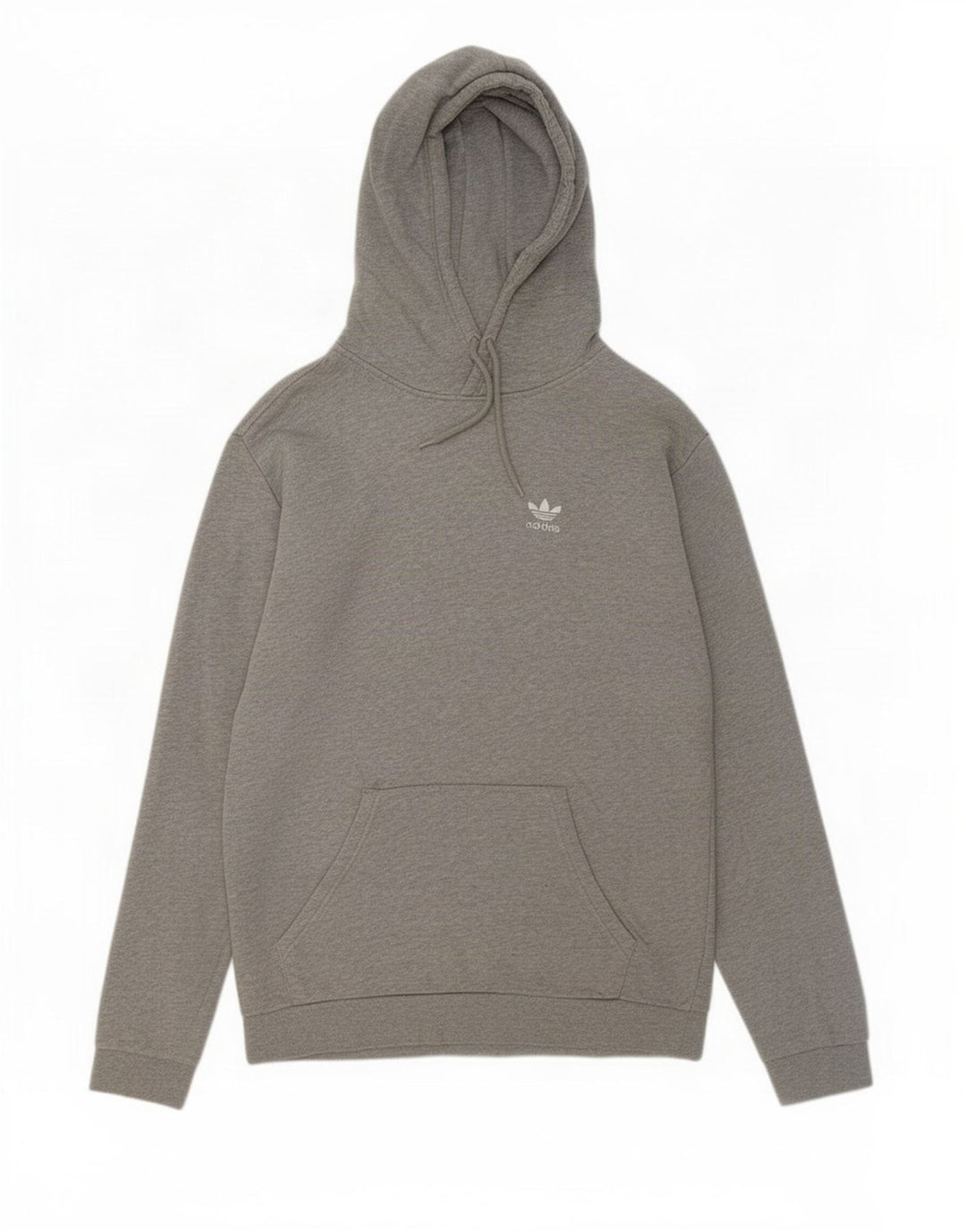 Męska bluza z kapturem Adidas, średnia szara bawełna