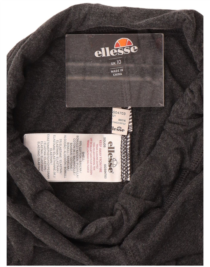 Damskie legginsy Ellesse Graphic UK 10 Small, szare, bawełniane