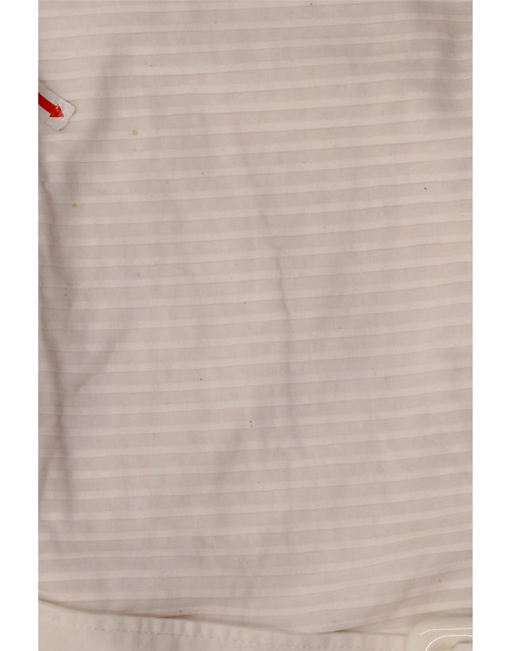 Damska bluzka bez rękawów NARACAMICIE UK 8, mała, biała, bawełniana w prążki