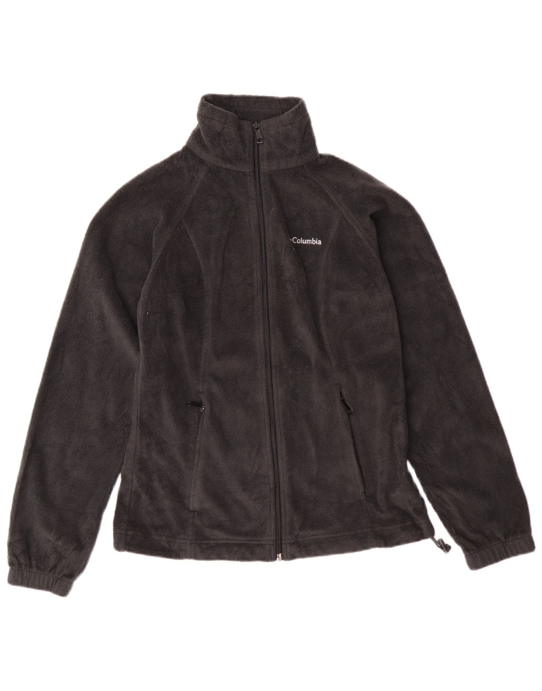 Columbia Womens Oversized Fleece Jacket UK 6 XS Grey Polyester