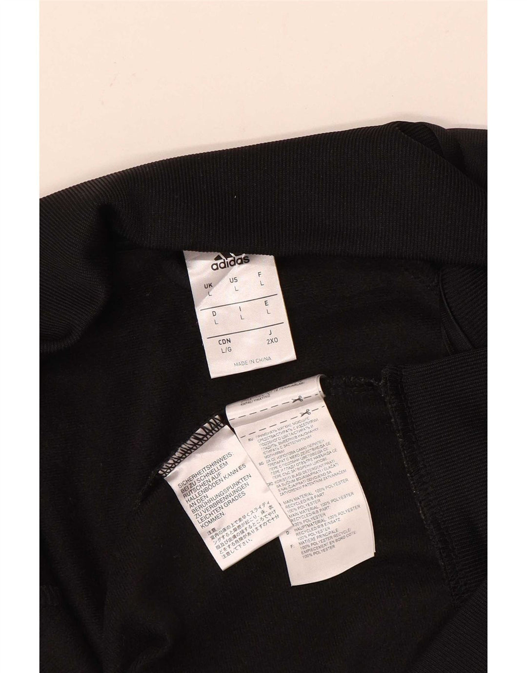 Męska bluza dresowa Adidas, duża, czarna, poliestrowa z blokami kolorów