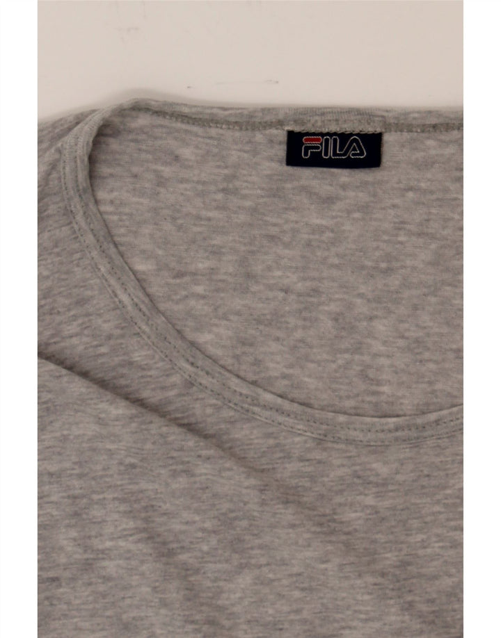 FILA Mens T-Shirt Top Medium Grey Vintage Fila and Second-Hand Fila from Messina Hembry 