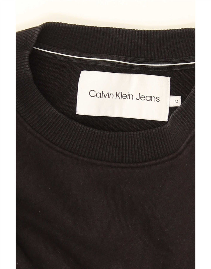 Damska bluza z grafiką Calvin Klein Jeans UK 12, średnia czarna