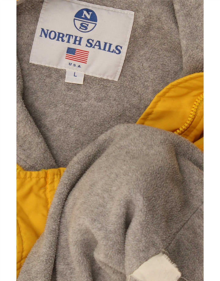 Męska kurtka bomber North Sails UK 40, duża, żółta