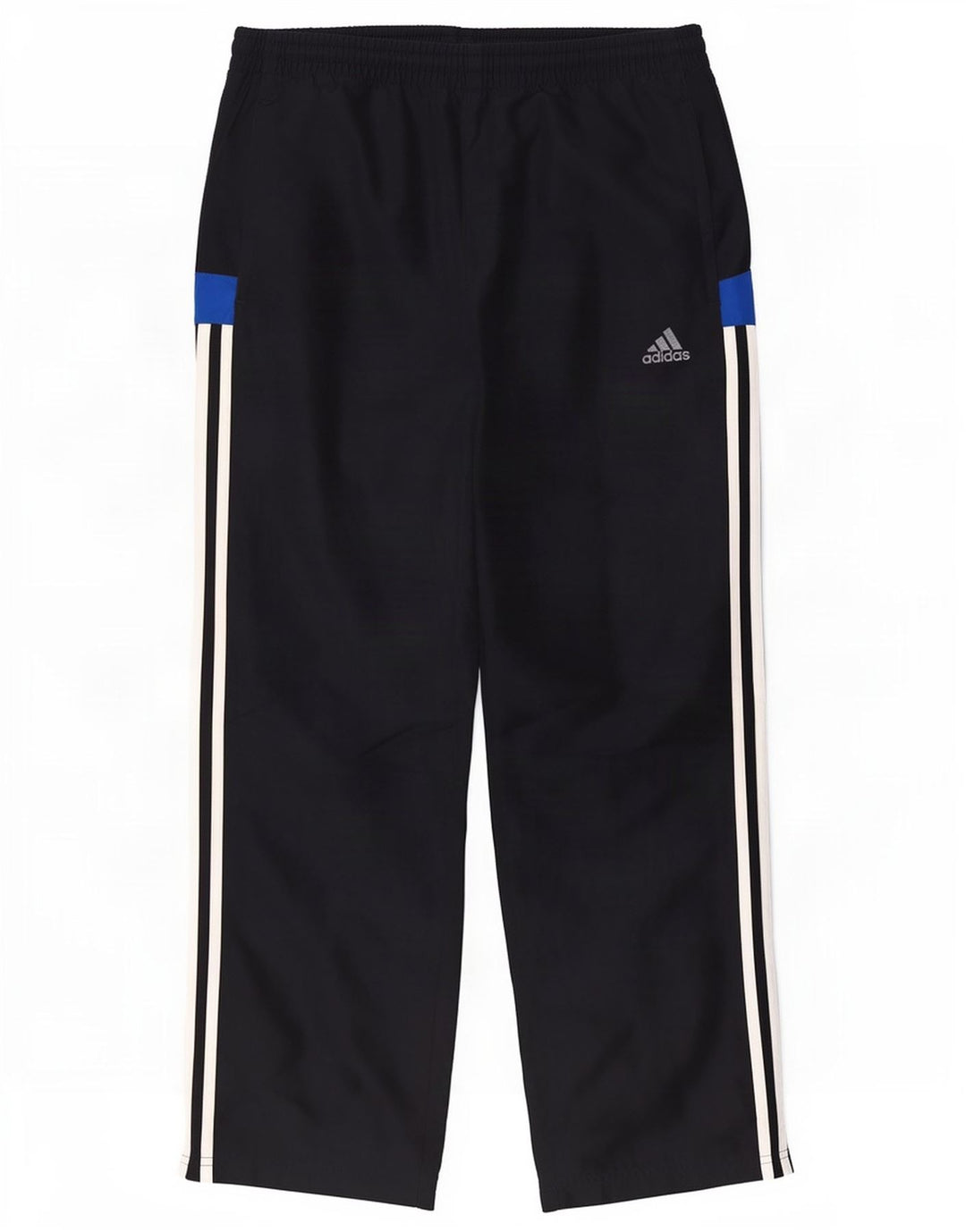 Męskie spodnie dresowe Adidas, małe, granatowe, z blokami kolorów, z poliestru