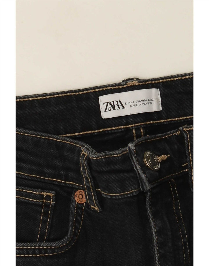 Jeansy damskie Zara Crop Bootcut EU 42 Large W32 L26 Black