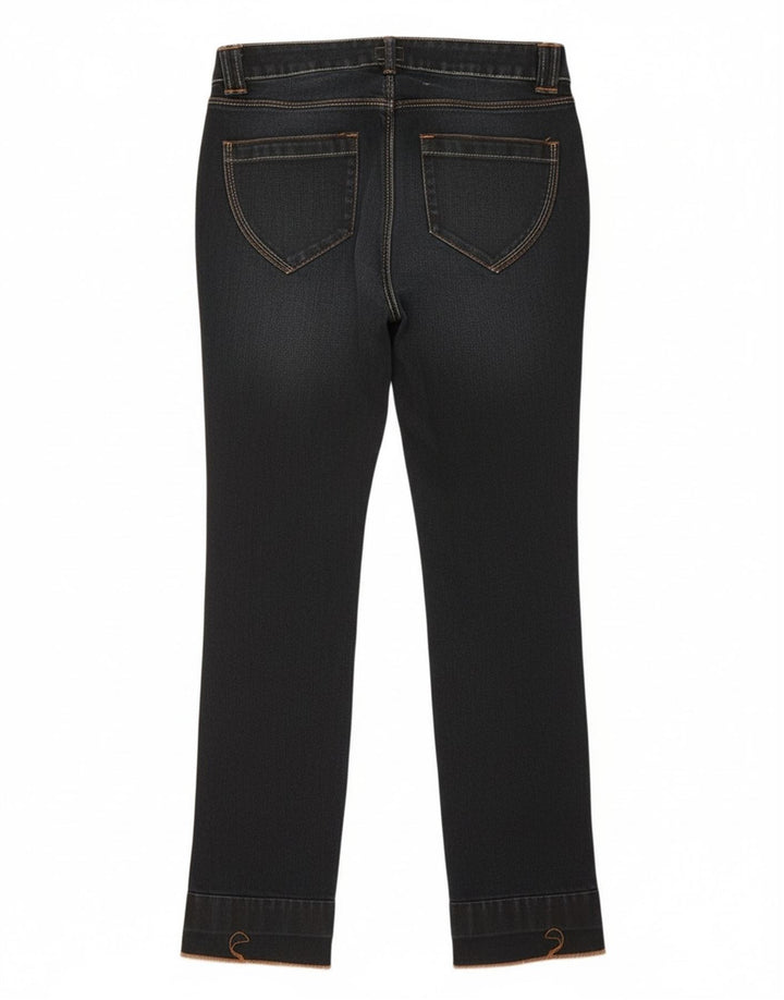 TRUSSARDI Womens Slim Jeans IT 42 Medium W28 L32 Navy Blue Cotton