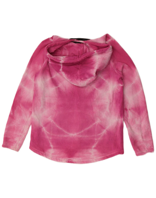 Damski sweter z kapturem Harley UK 10 Small Pink Tie Dye Cotton