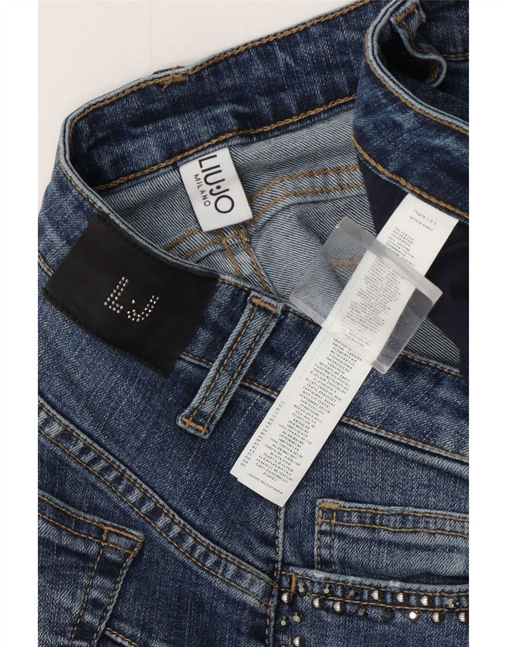 Damskie jeansy Liu Jo W30 L29 Niebieski poliester