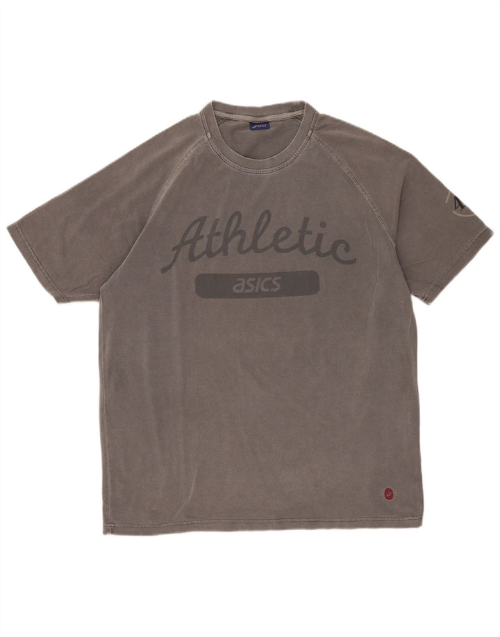 Męska koszulka z grafiką Asics, XL, szara