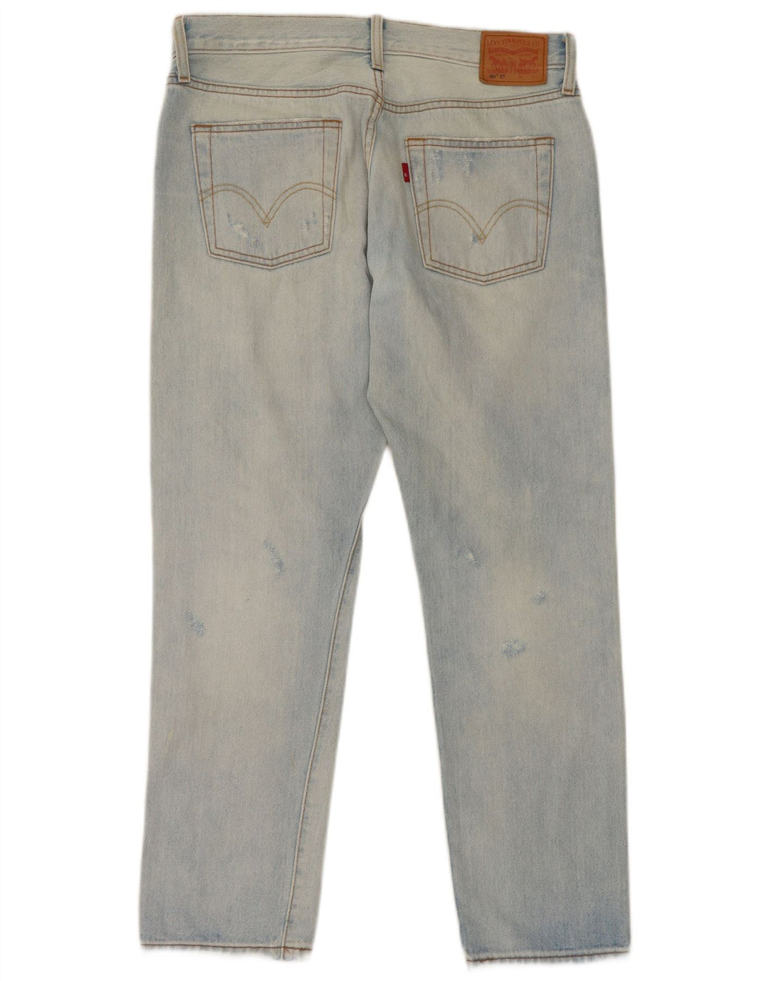 Męskie jeansy Levi's 501 w trudnej sytuacji W27 L27 Niebieska bawełna