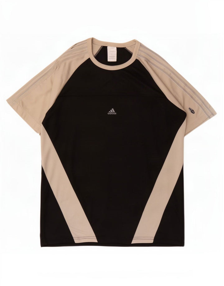 Adidas Męska koszulka Climacool Top Medium Black Colorblock