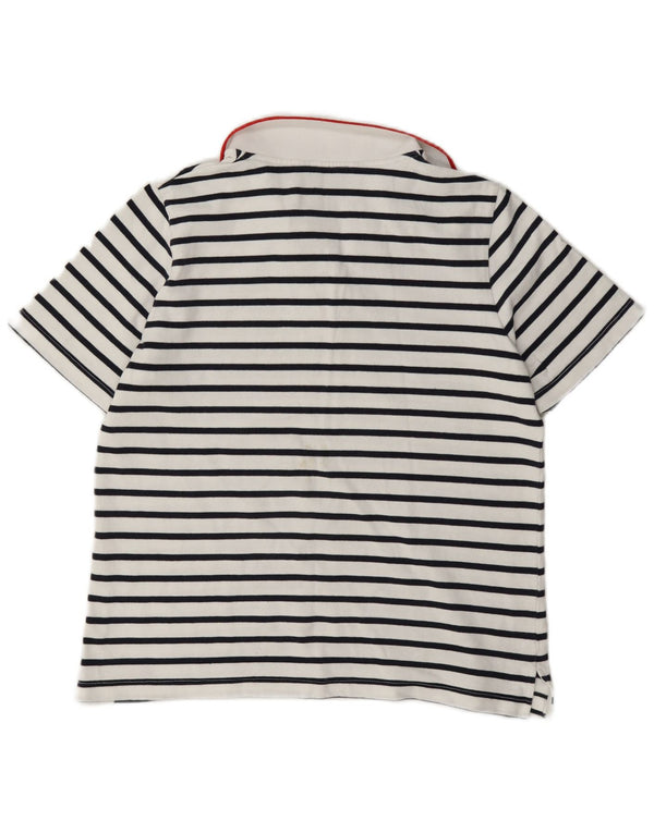 Damska koszulka polo Crew Clothing UK 12, średnia, biała bawełna w paski