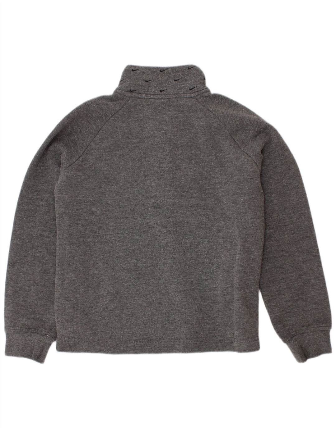 Chłopięcy sweter Nike z grafiką i zamkiem błyskawicznym, 5-6 lat, średnioszary, bawełniany