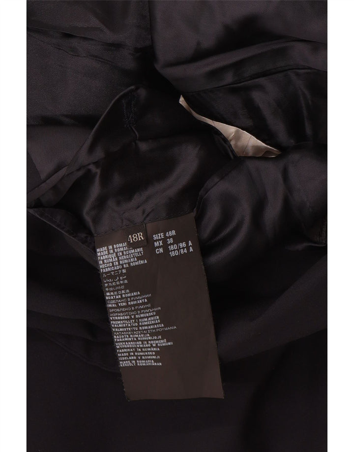 Męska marynarka zapinana na 2 guziki Prada IT 48 Średni granatowy wełniany