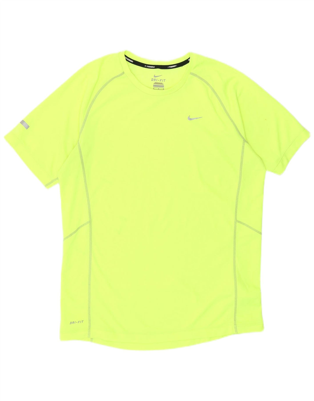 Męska koszulka Nike Dri Fit Top, średni żółty poliester