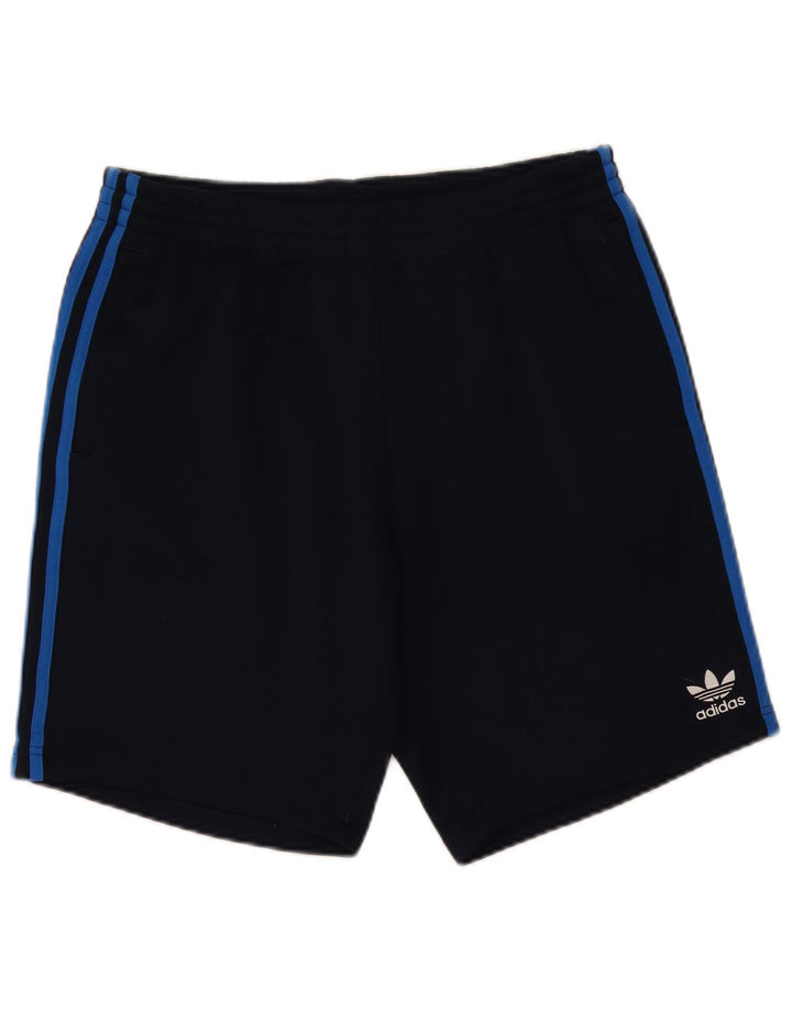 Męskie spodenki sportowe Adidas, duże, granatowe, z poliestru
