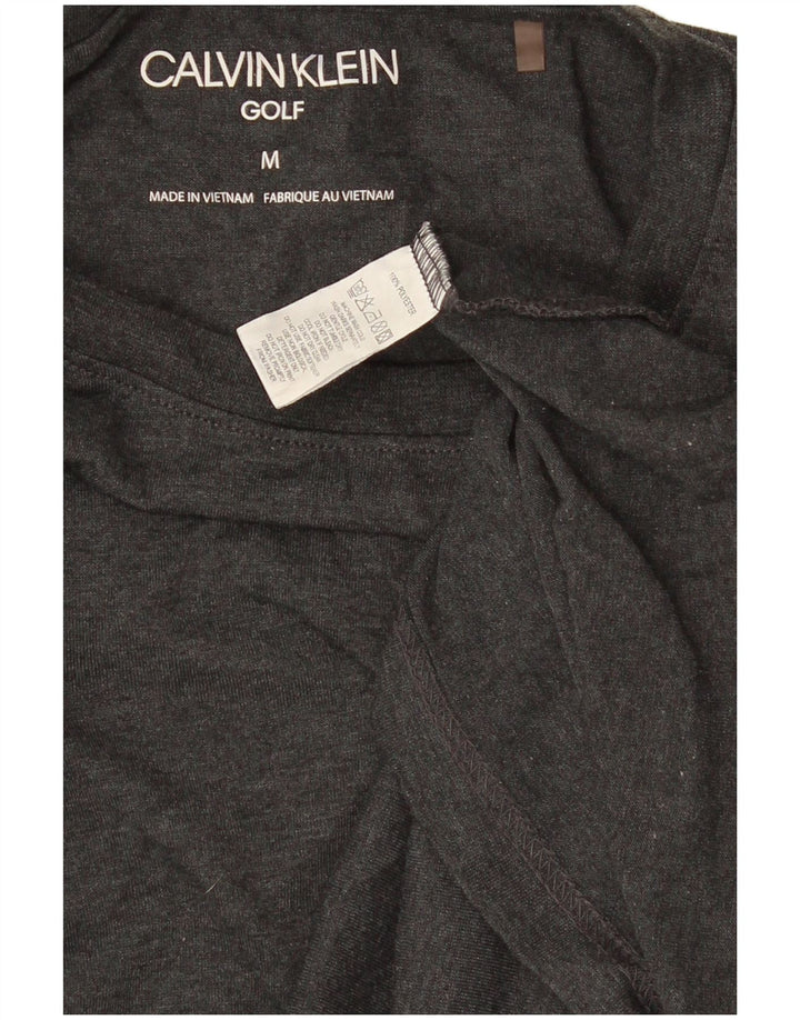 T-shirt męski Calvin Klein, średni szary poliester