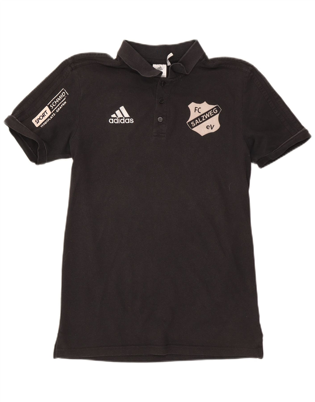 Męska koszulka polo Adidas z grafiką, średnia czarna, bawełniana