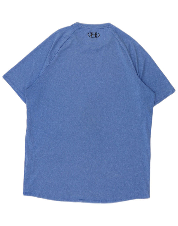 Męska koszulka t-shirt Under Armour z poliestru w kolorze średniego niebieskiego