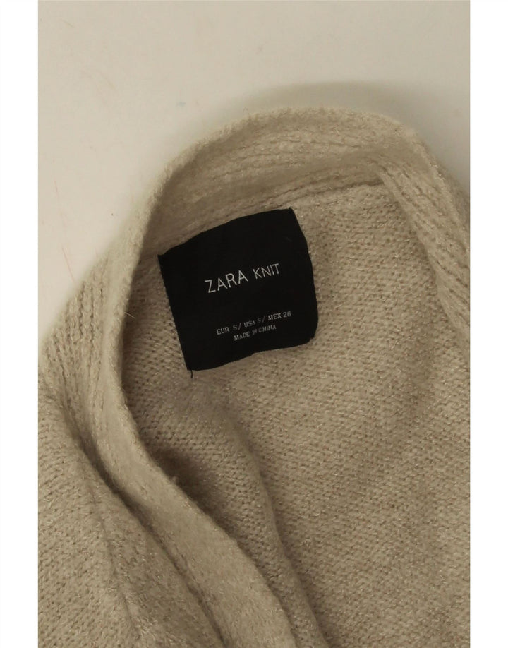 Sweter damski Zara Open Cardigan UK 10 Small Beige