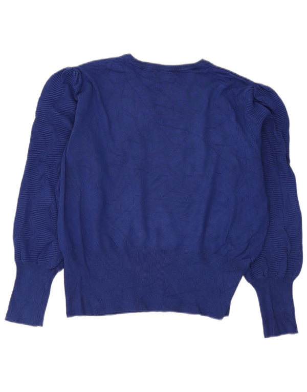 Marks & Spencer Damski sweter z okrągłym dekoltem, UK 16, duży, granatowy